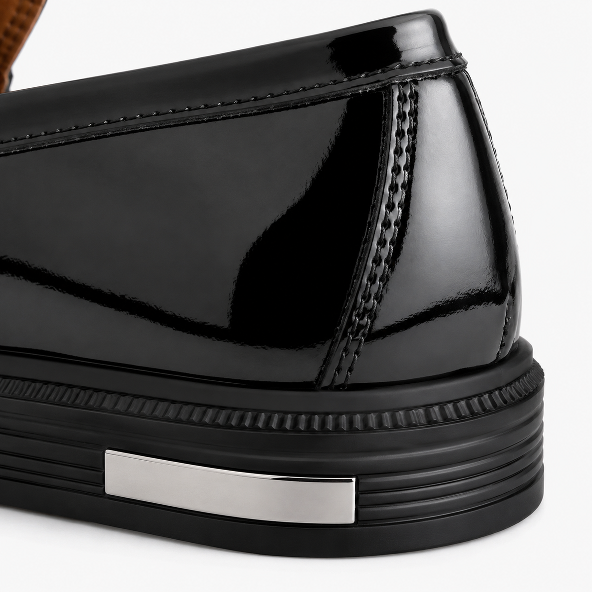 Mens Black Patent Leather Loafers – Gentleman Formal Casual Slip-On Big Size Shoes