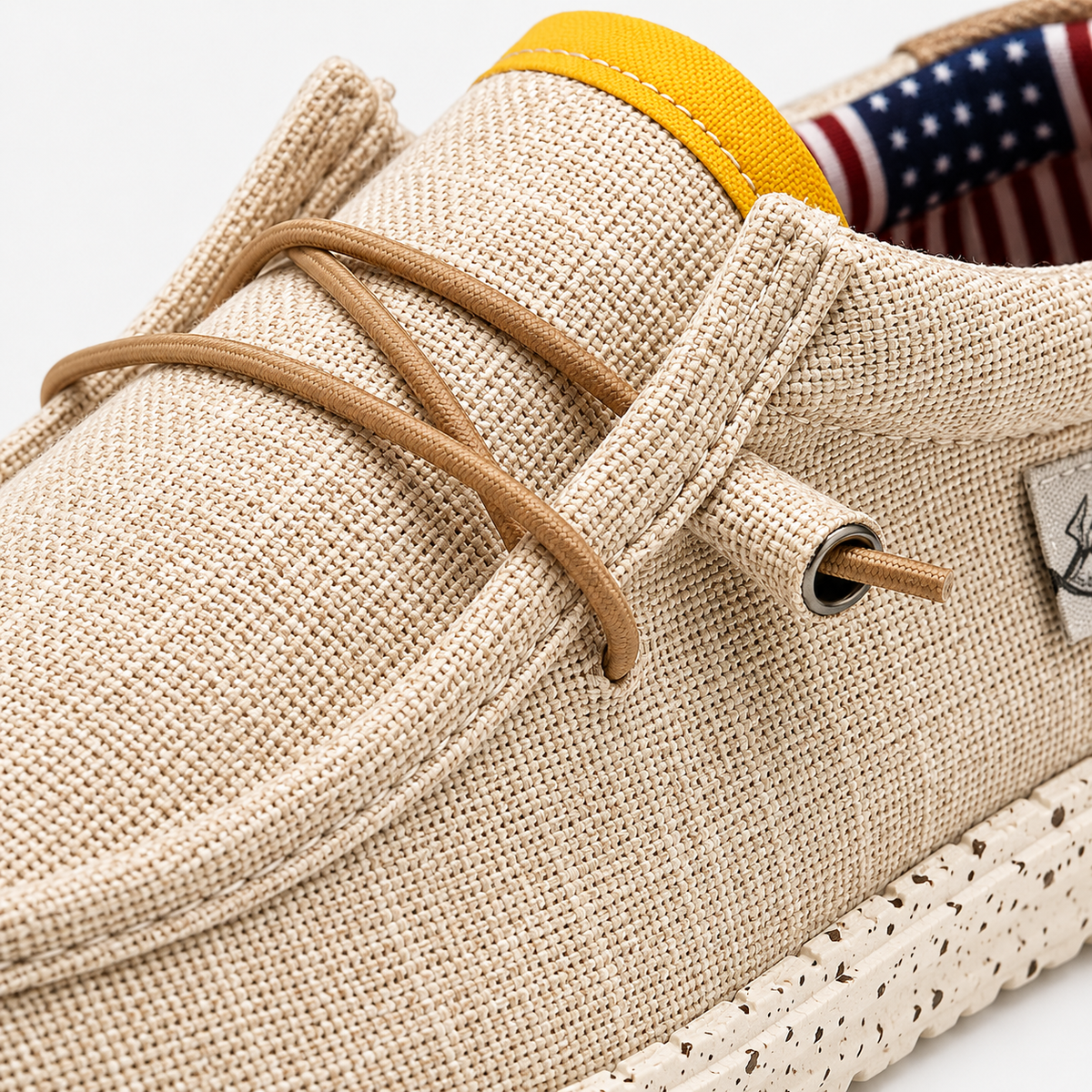 Men's Canvas Loafers – Beige Breathable Casual Slip-On Driving Flat Shoes