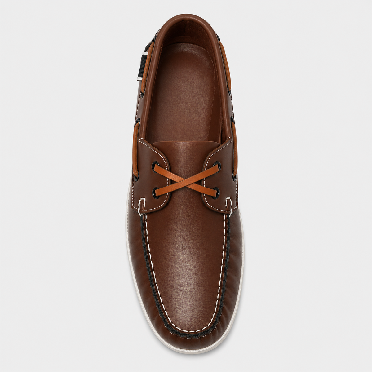 Men's Apron Toe Loafers – Brown Comfortable Slip-On Shoes for Walking & Travel