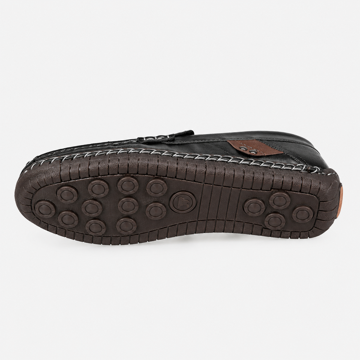 Men's Genuine Leather Italian Loafers – Black Breathable Handmade Driving Shoes