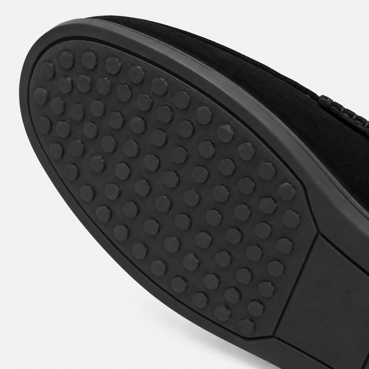 Men's Versatile Driving Loafers – Black Comfortable Work Shoes in Black, Grey & Khaki
