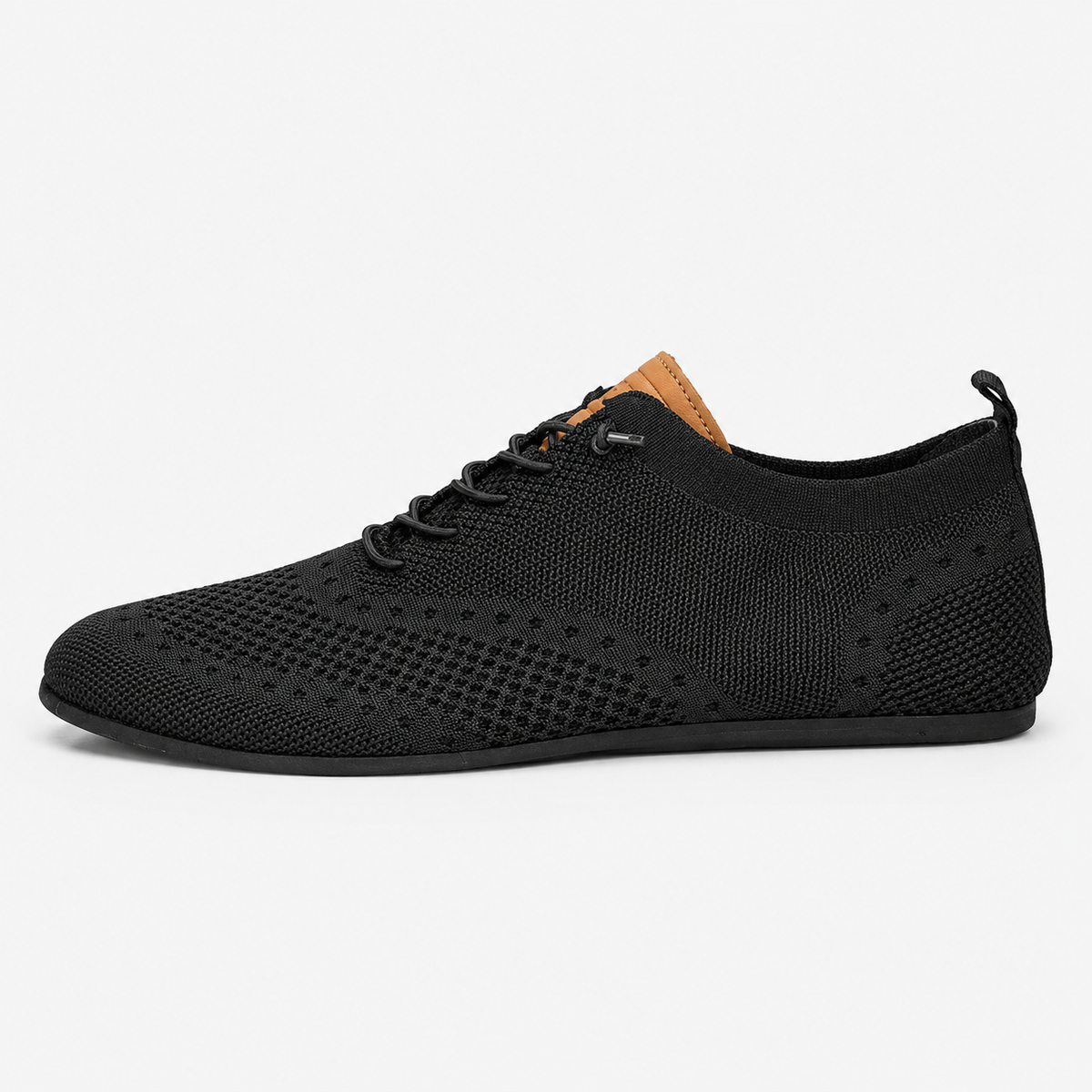 Men's Lightweight Loafers – Black Breathable Casual Slip-On Indoor & Outdoor Shoes