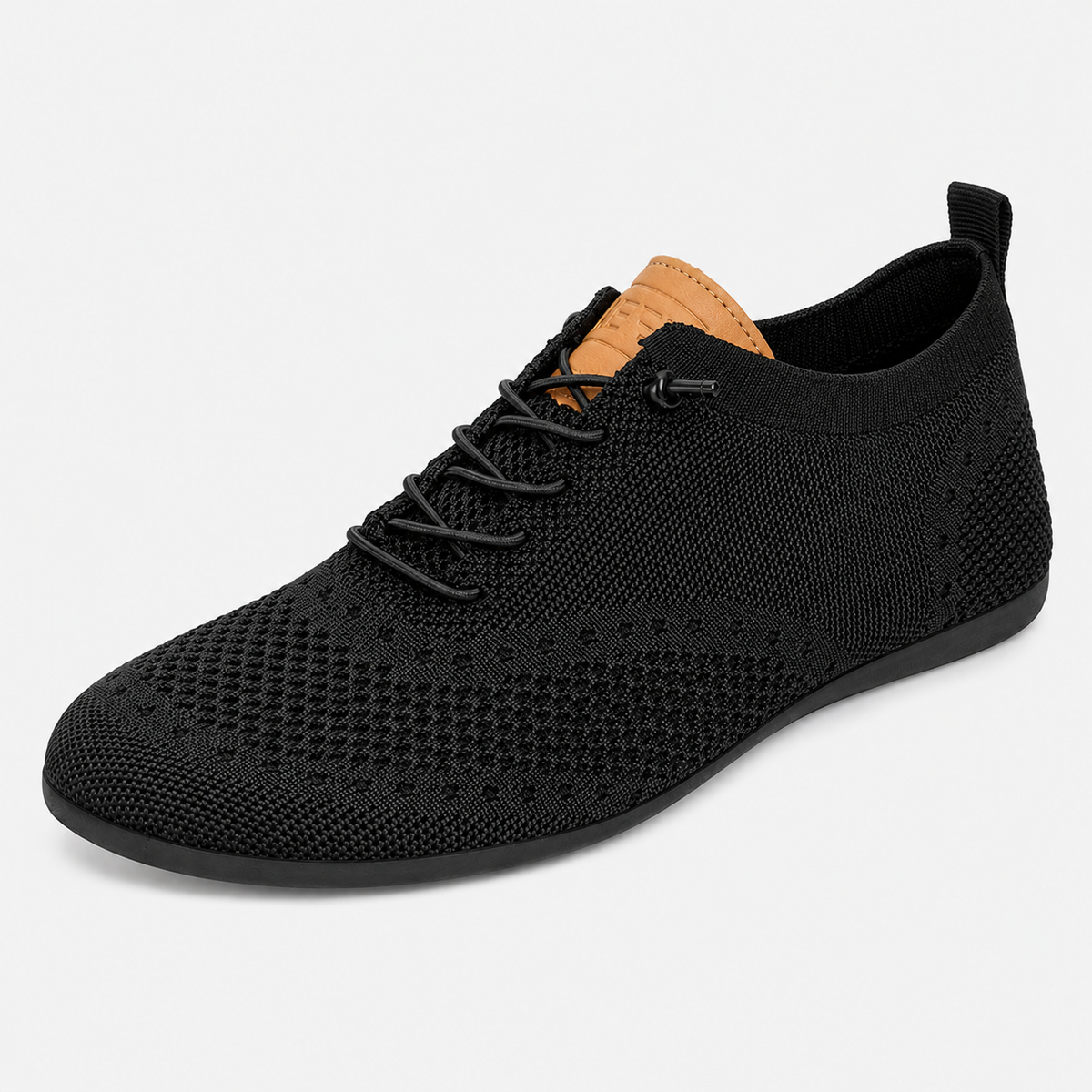 Men's Lightweight Loafers – Black Breathable Casual Slip-On Indoor & Outdoor Shoes