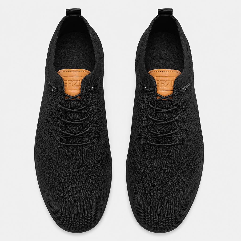 Men's Lightweight Loafers – Black Breathable Casual Slip-On Indoor & Outdoor Shoes