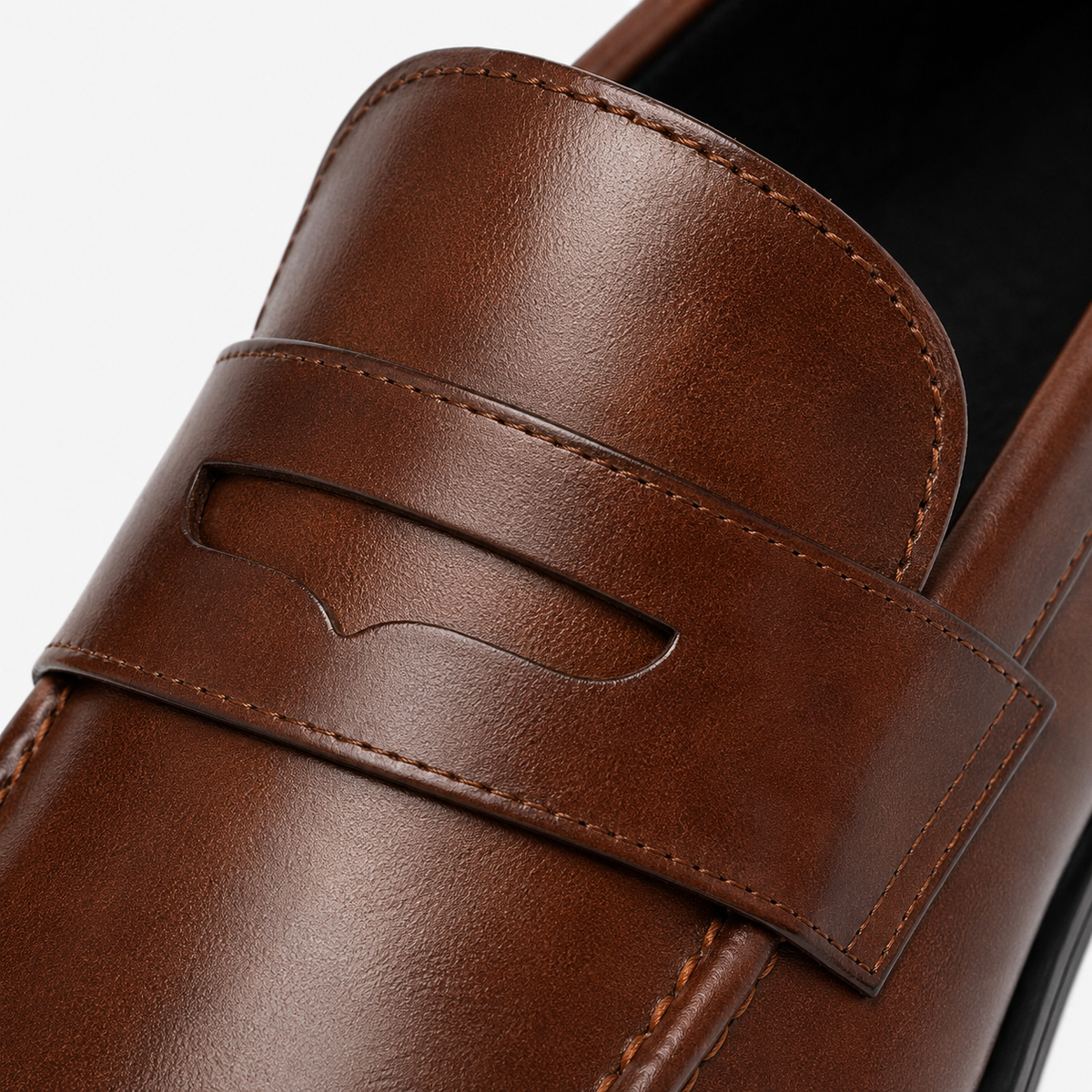 Men's Leather Dress Loafers – Brown Classic Business Casual Formal Party Shoes