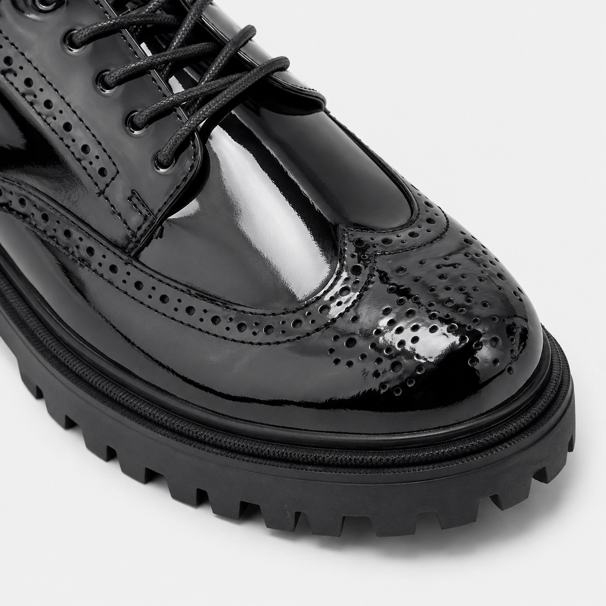 Men's Black Platform Loafers – British Style Thick Sole Heightening Shoes