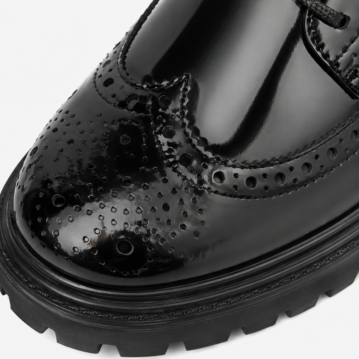 Men's Black Platform Loafers – British Style Thick Sole Heightening Shoes
