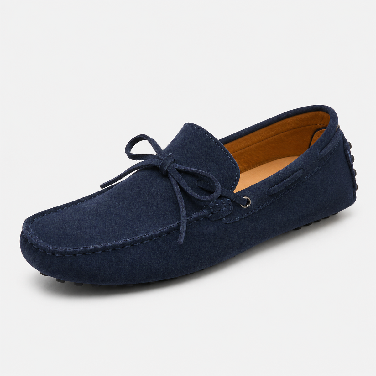Men's Suede Loafers – Black Luxury Soft Genuine Leather Casual Shoes