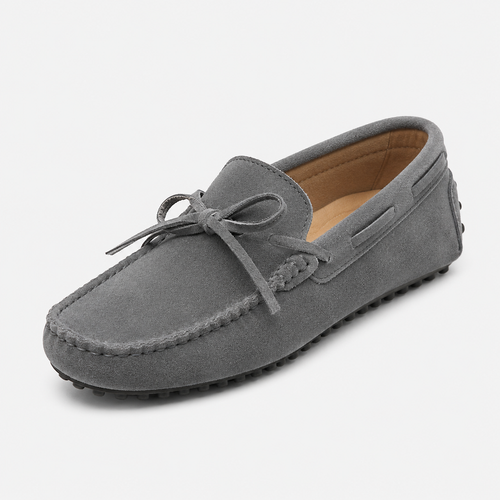 Men's Suede Loafers – Black Luxury Soft Genuine Leather Casual Shoes