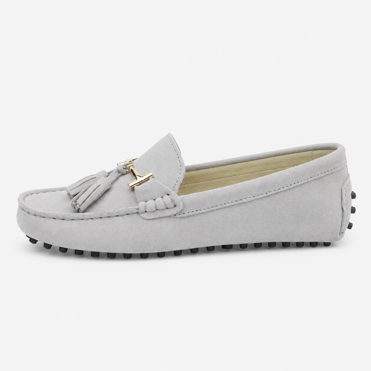 Women's Genuine Leather Flat Loafers – Casual Slip-On Moccasin Shoes