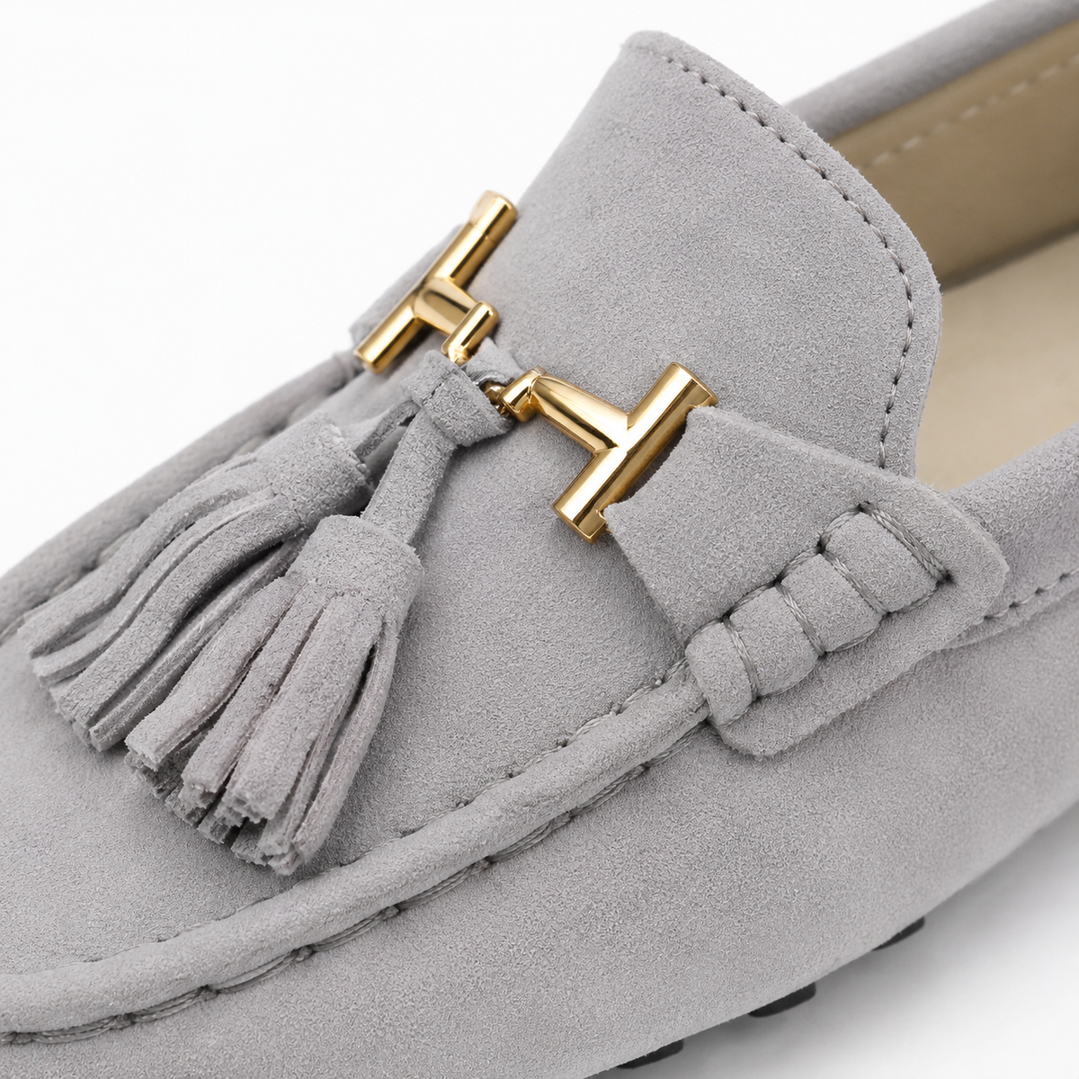 Women's Genuine Leather Flat Loafers – Casual Slip-On Moccasin Shoes