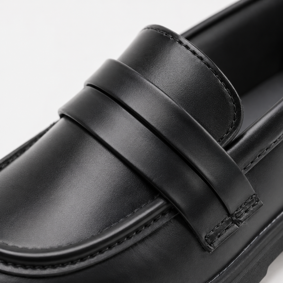Girls' Princess Leather Loafers – Round Toe Party Wedding & School Shoes