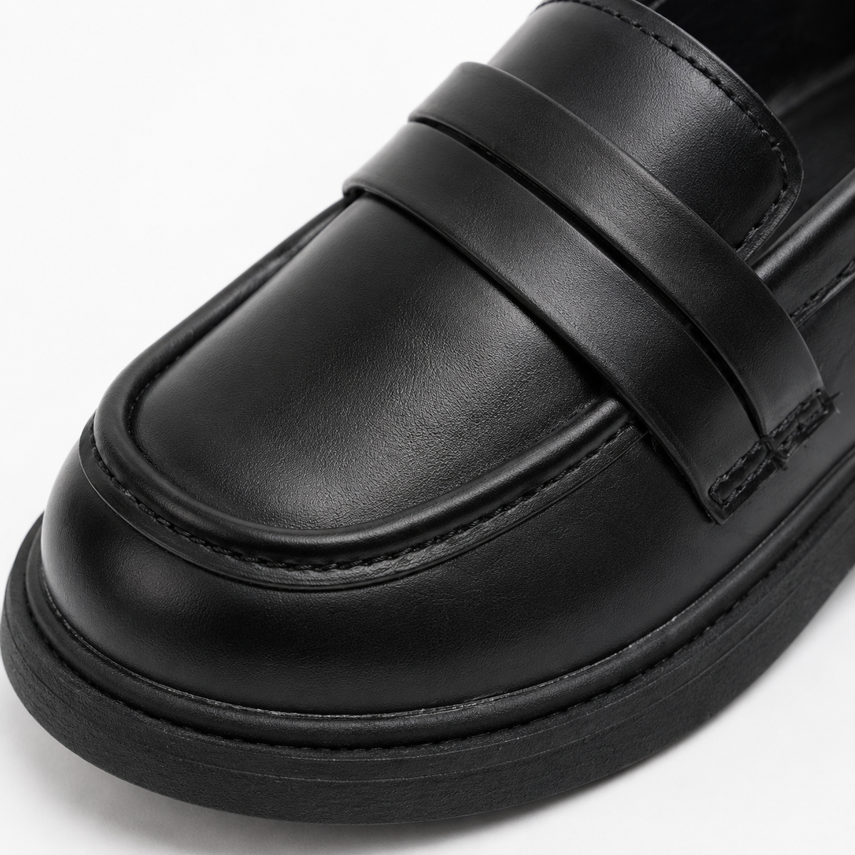 Girls' Princess Leather Loafers – Round Toe Party Wedding & School Shoes