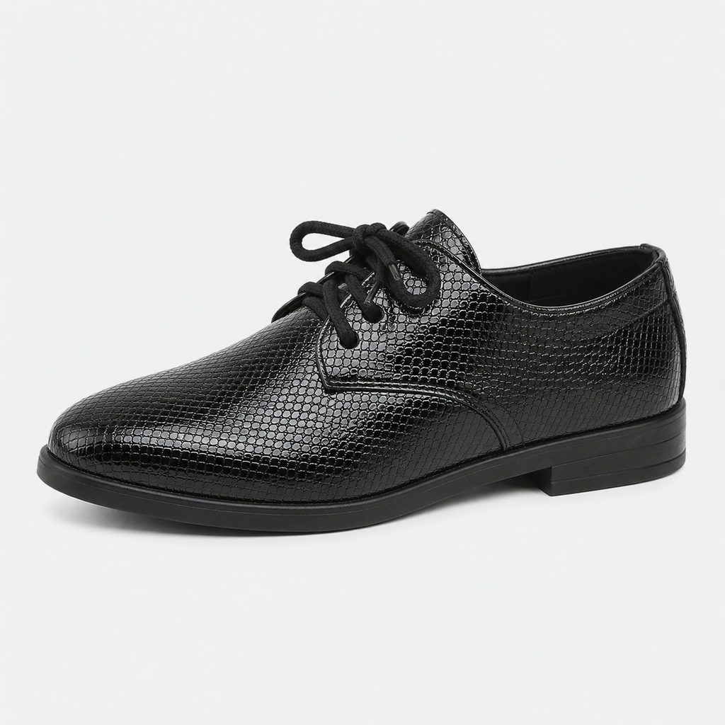 Boys Leather Loafers – Lace-Up Smart Shoes for Toddlers & Kids Wedding