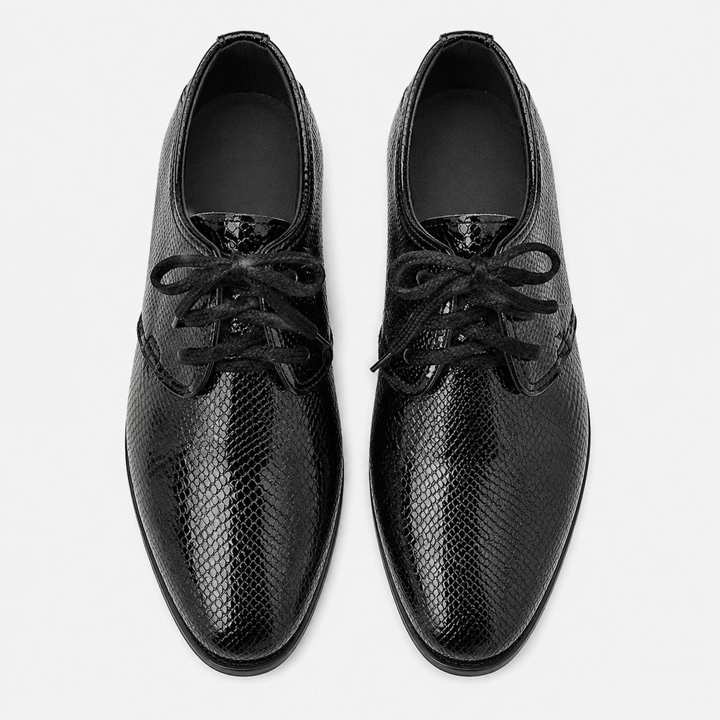 Boys Leather Loafers – Lace-Up Smart Shoes for Toddlers & Kids Wedding