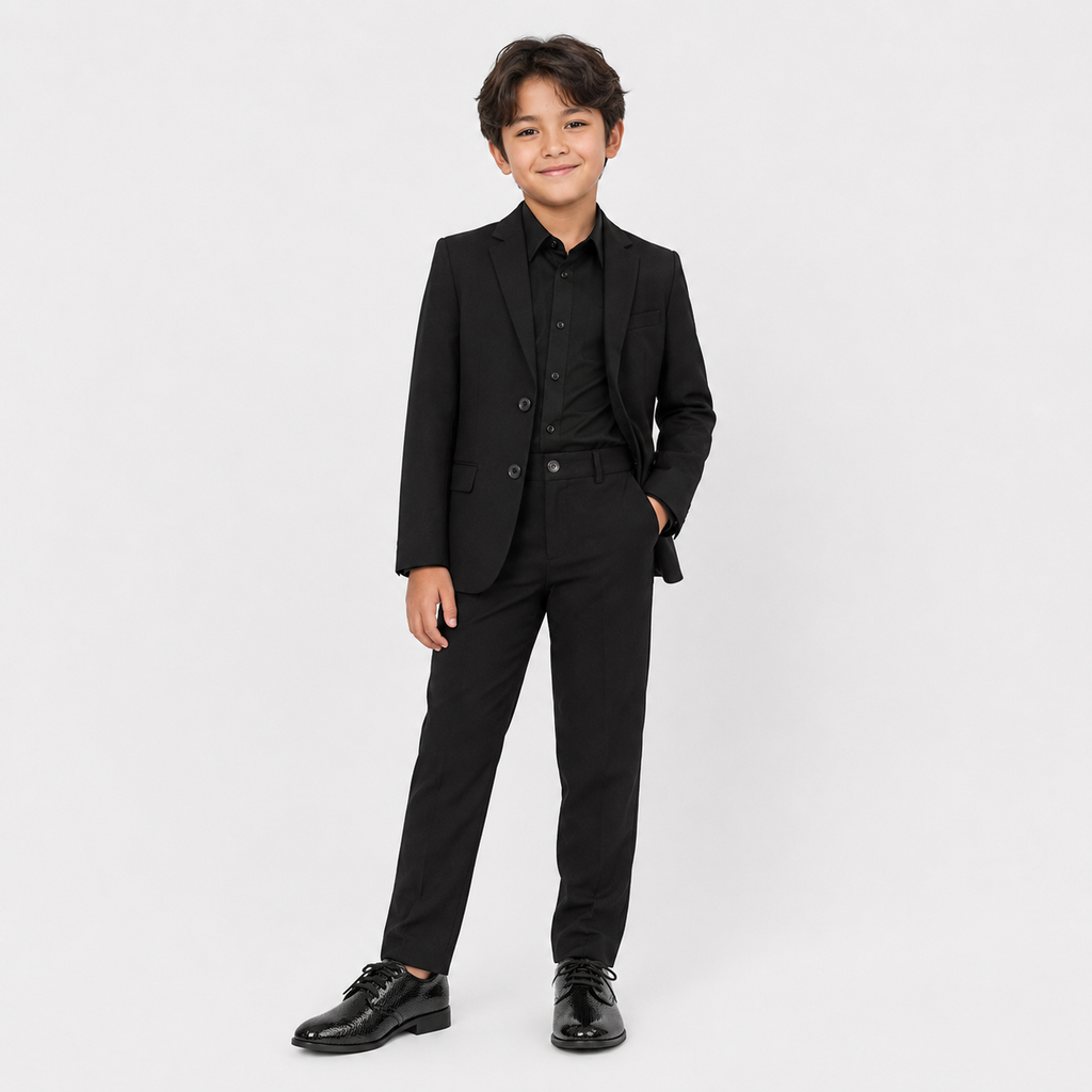Boys Leather Loafers – Lace-Up Smart Shoes for Toddlers & Kids Wedding