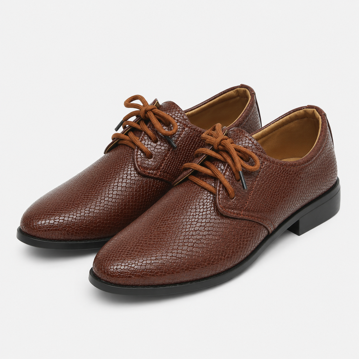 Boys Leather Loafers – Lace-Up Smart Shoes for Toddlers & Kids Wedding