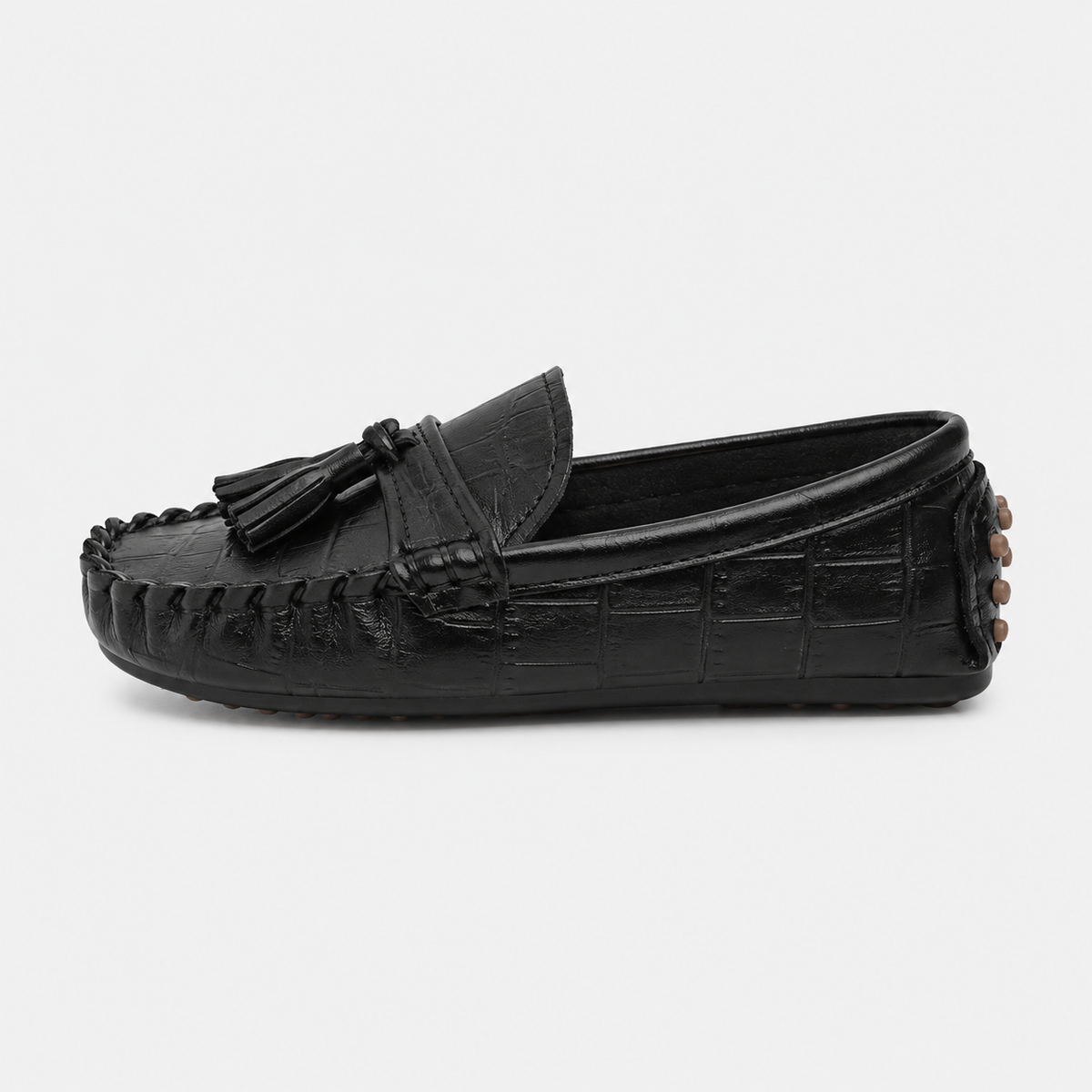Kids Tassel Loafers – Non-Slip Soft Leather Casual Slip-On Shoes for Boys