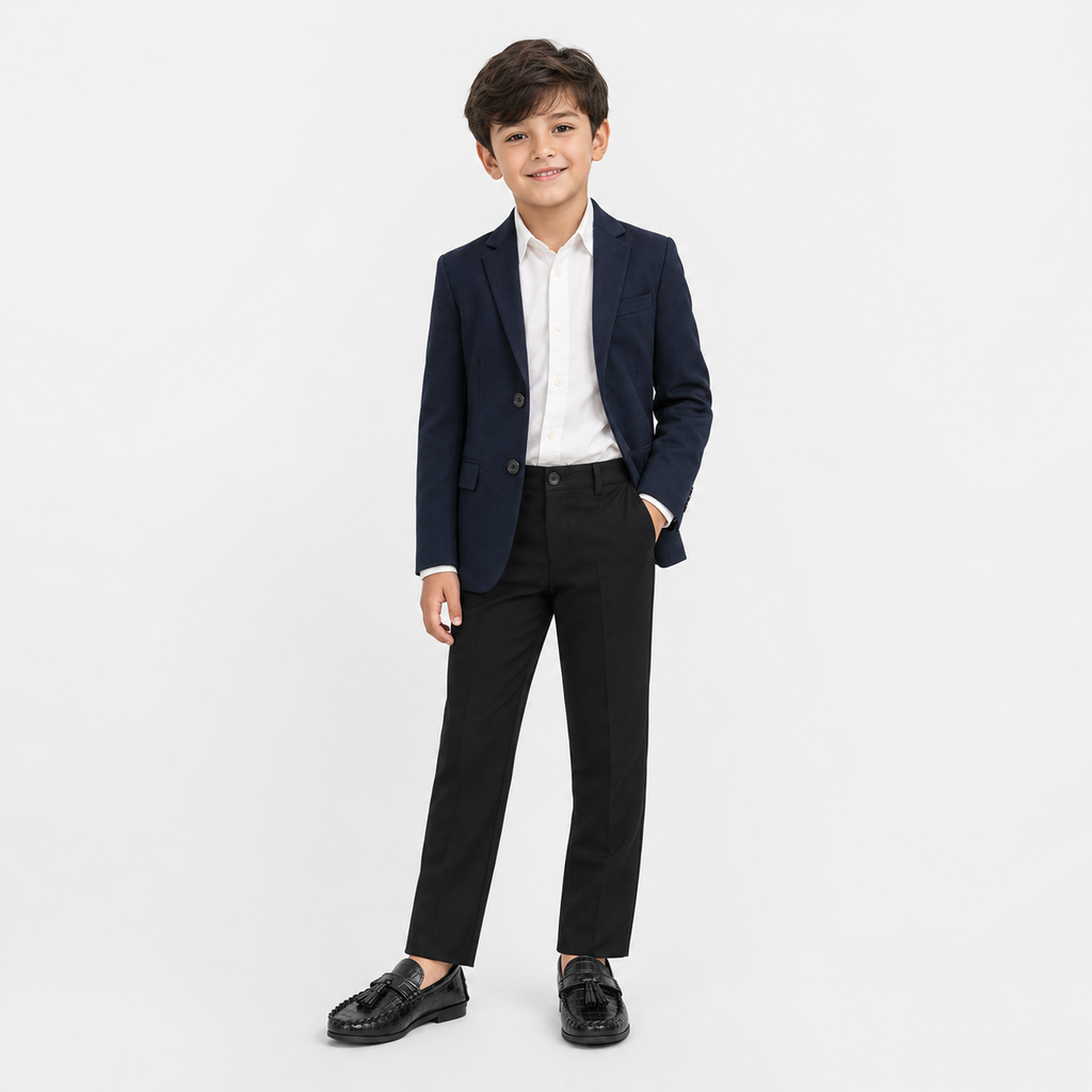 Kids Tassel Loafers – Non-Slip Soft Leather Casual Slip-On Shoes for Boys