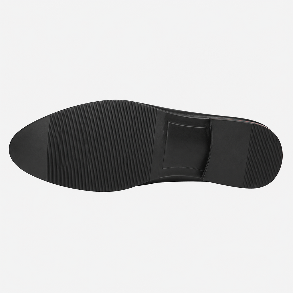 Mens Tassel Loafers – Black British Style Slip-On Formal Dress Shoes