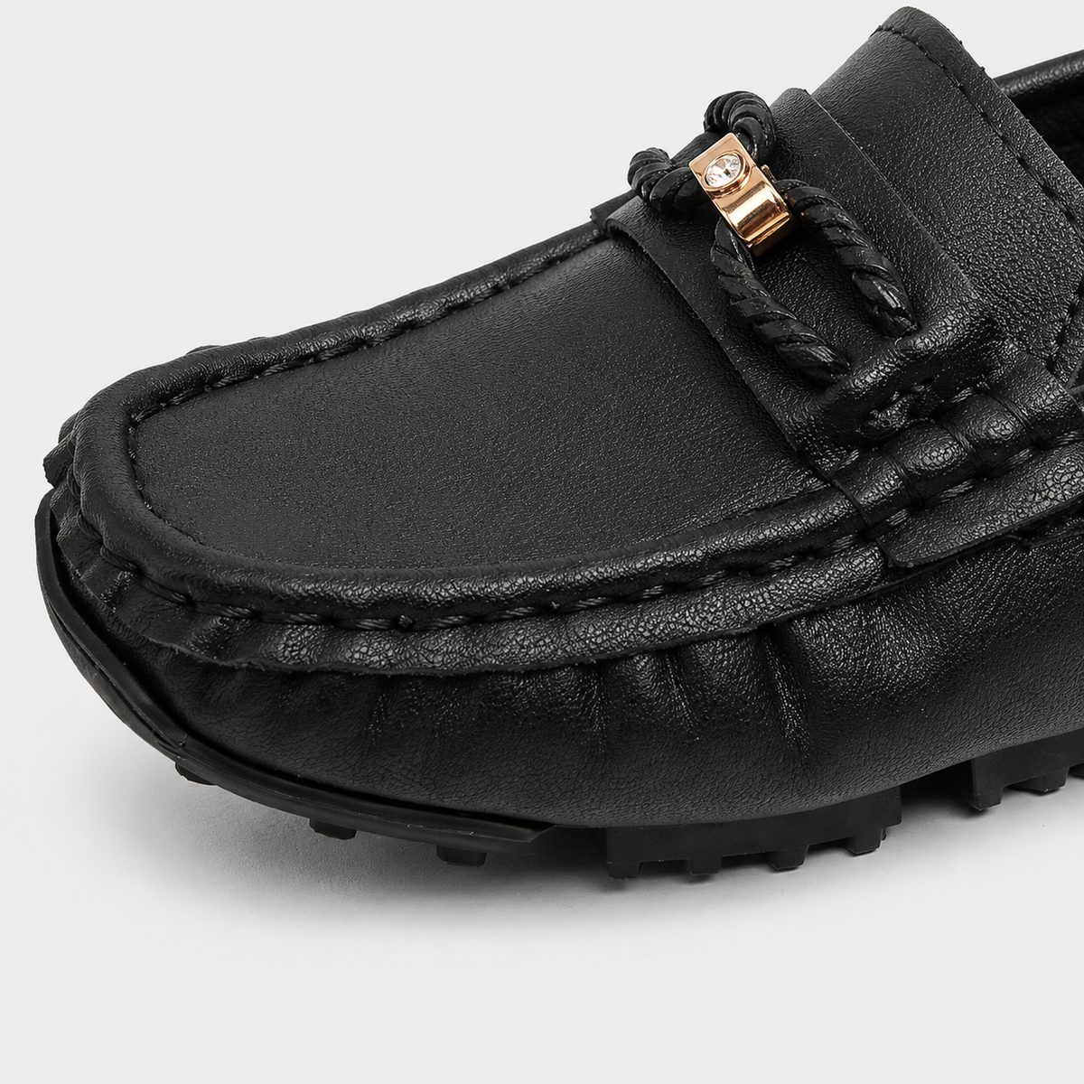 Boys Slip-On Loafers – Soft Sole Classic Buckle Casual Kids Flat Shoes