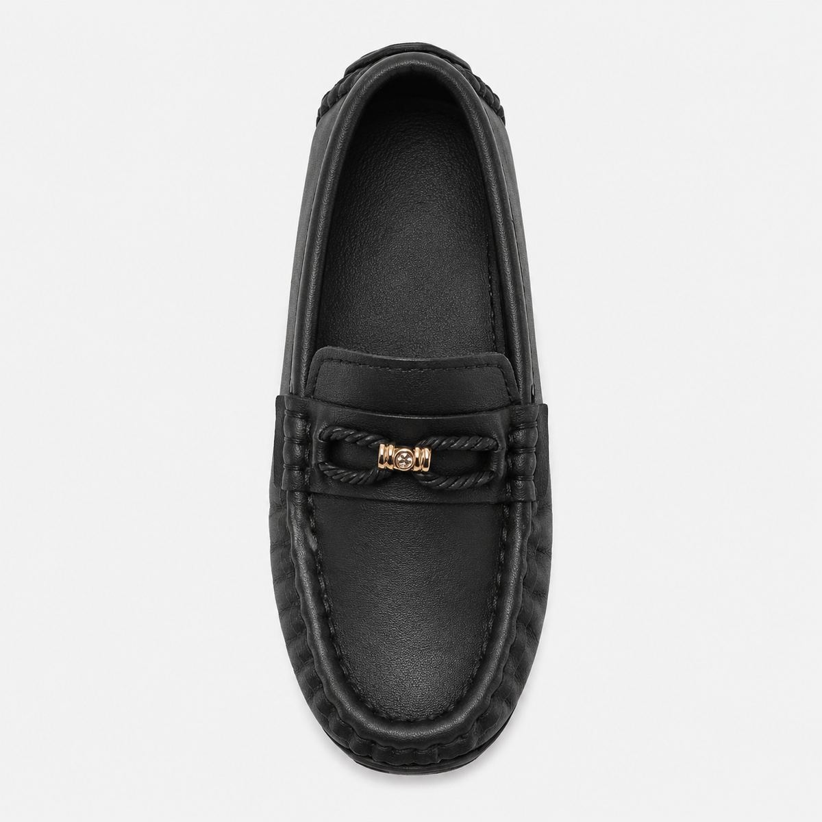 Boys Slip-On Loafers – Soft Sole Classic Buckle Casual Kids Flat Shoes