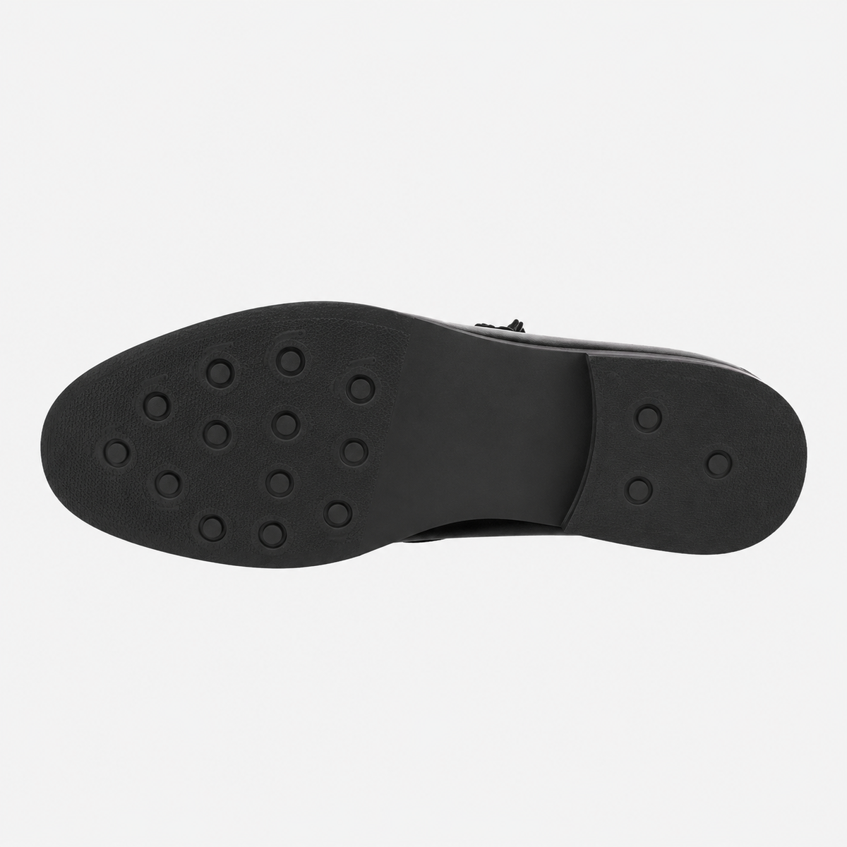 Mens Black Tassel Slip-On Loafers – Versatile Korean British Style Leather Shoes