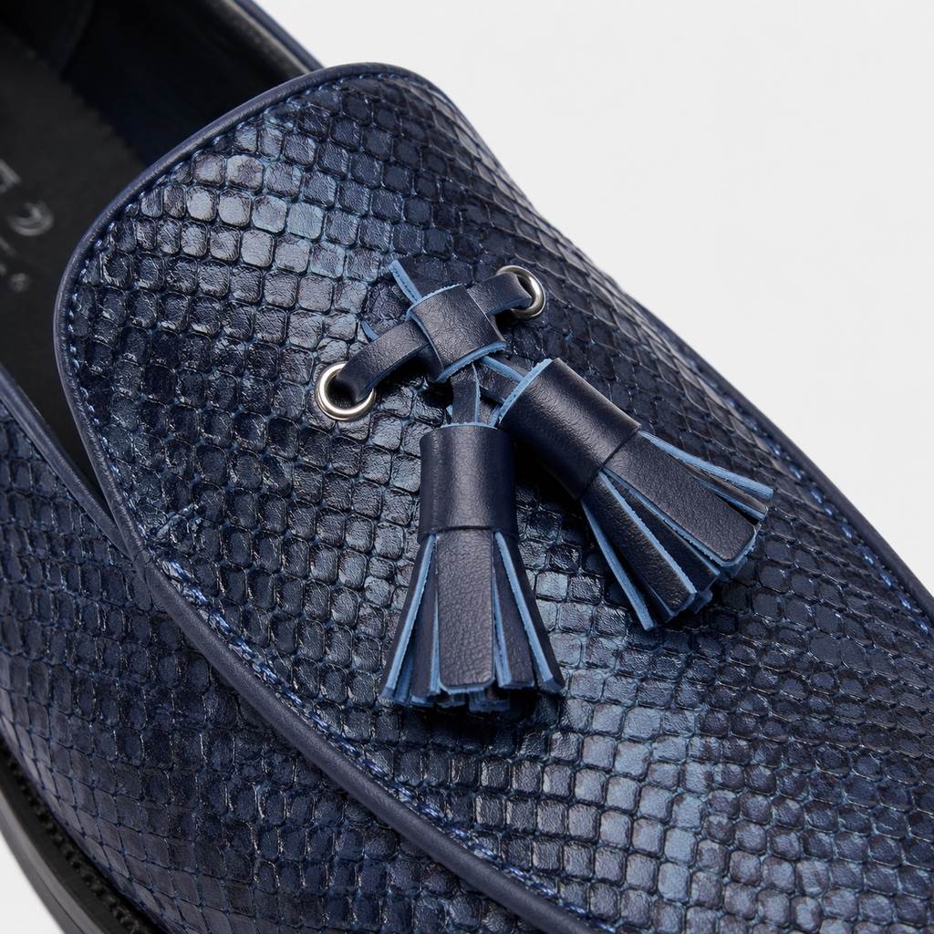 Mens Suede Tassel Loafers – Handmade Smoking Shoes in 5 Colours