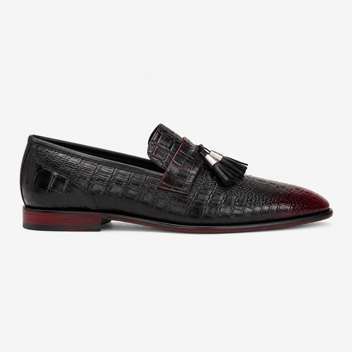 Mens Genuine Leather Tassel Loafers – Soft Casual Outdoor Driving Flat Shoes