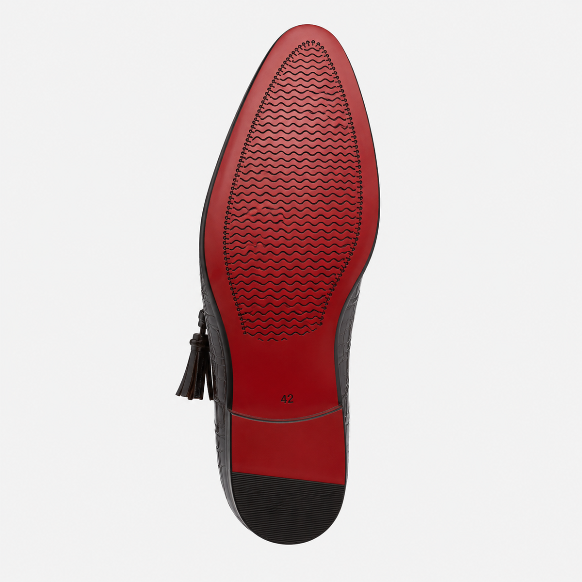 Mens Black Genuine Leather Tassel Loafers – Soft Casual Outdoor Driving Flat Shoes