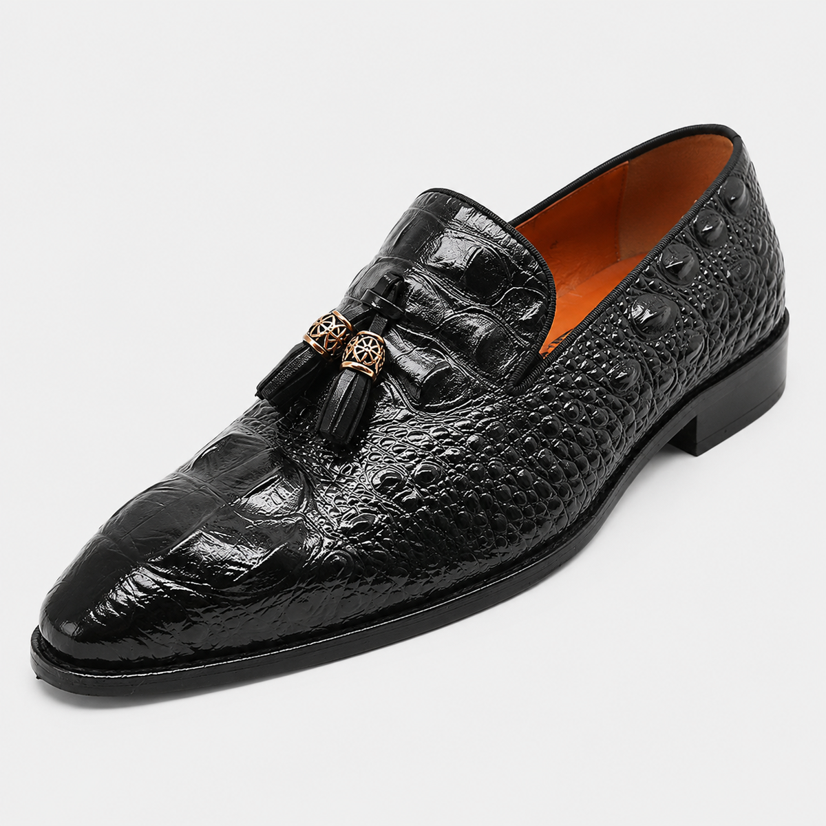 Mens Black Tassel Loafers – Luxury Leather Casual Wedding Office Dress Shoes