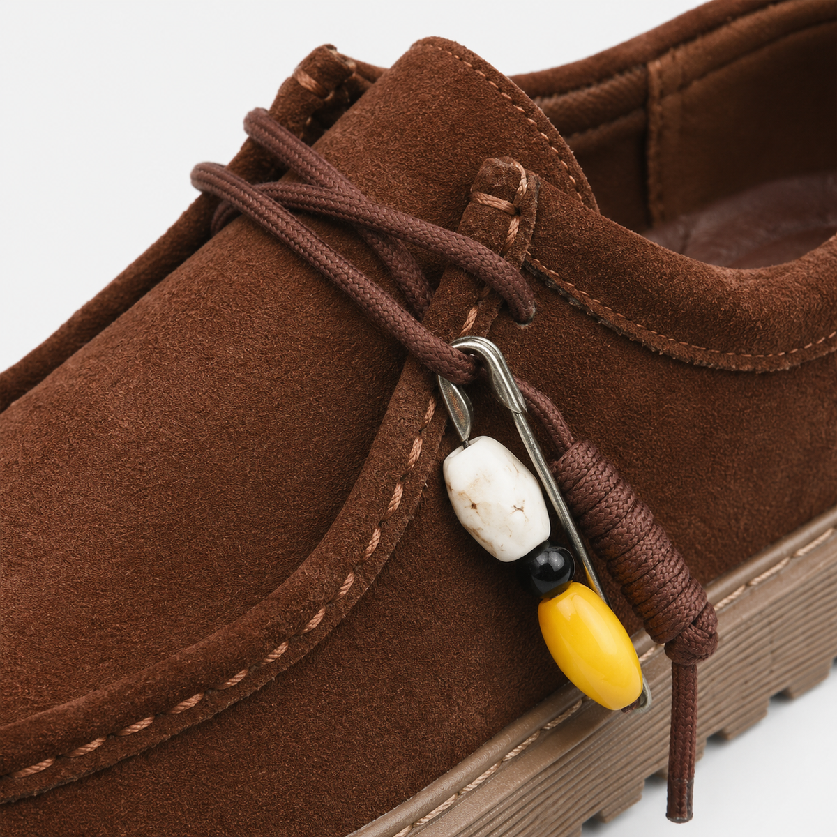 Mens Brown Suede Leather Platform Loafers – Designer Comfortable Casual Slip-On Shoes