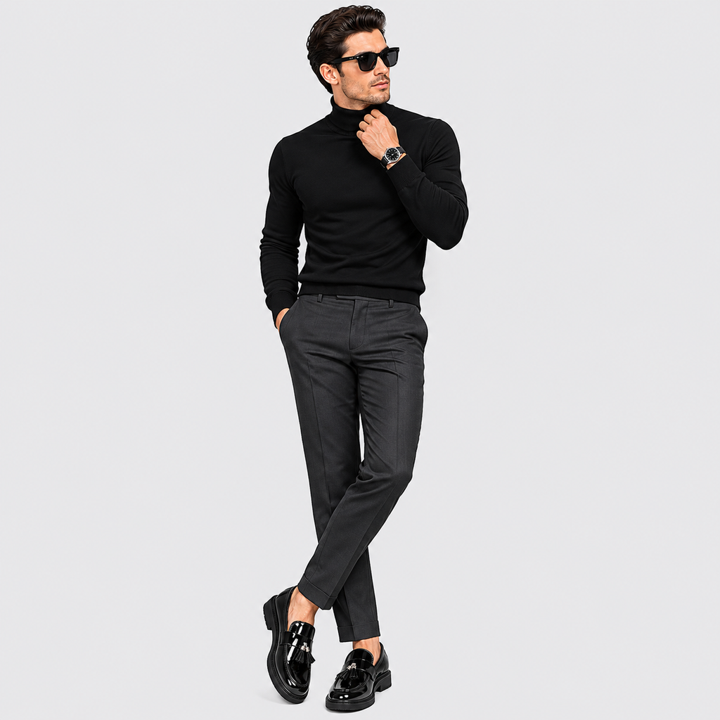 Mens Patent Leather Loafers – Black Business Office Party Wedding Casual Shoes