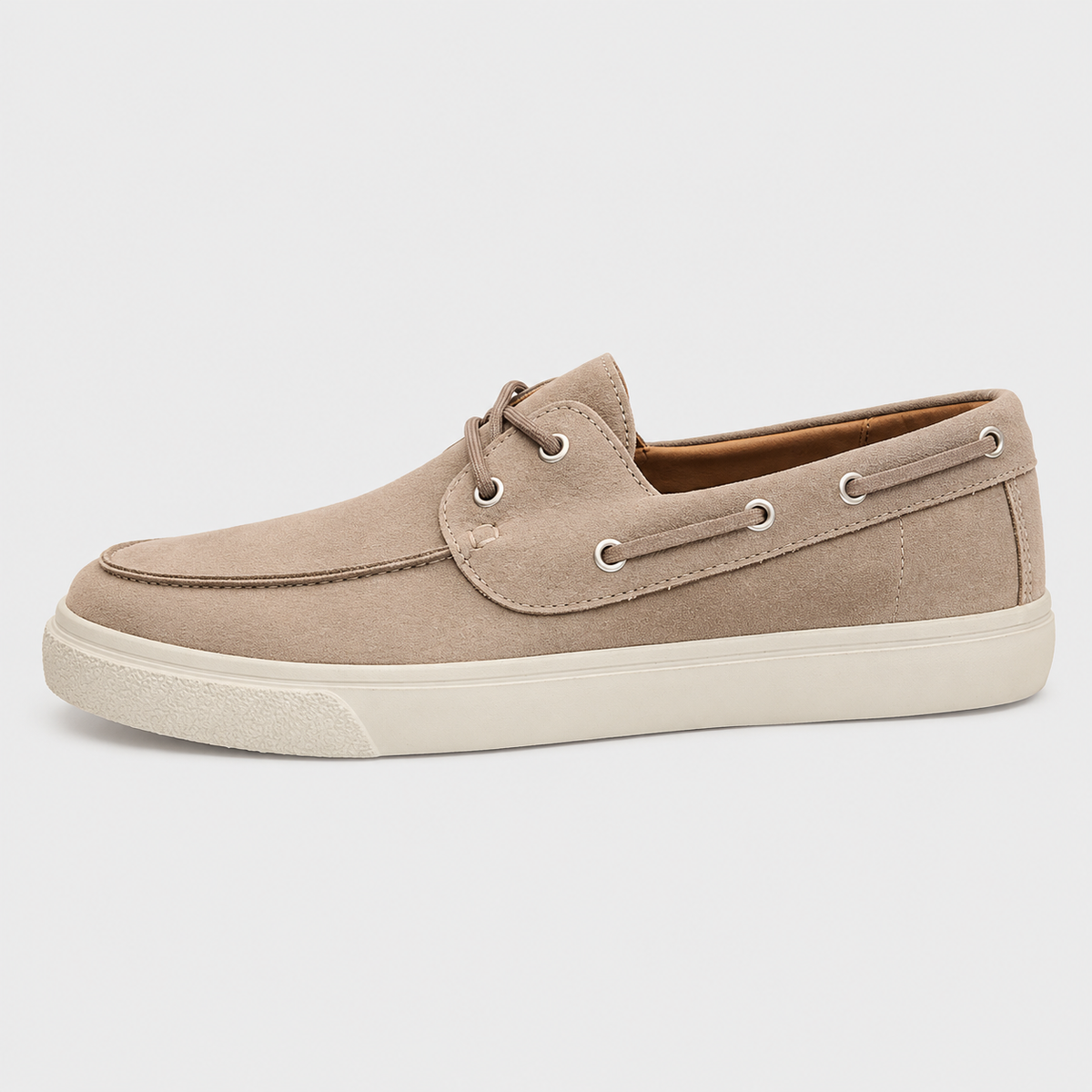 Mens Handmade Suede Genuine Leather Loafers – Casual Flat Slip-On Moccasin Shoes