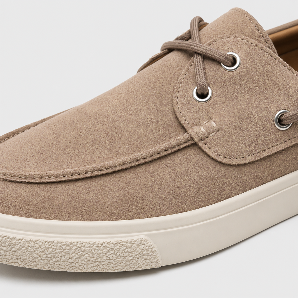 Mens Handmade Suede Genuine Leather Loafers – Casual Flat Slip-On Moccasin Shoes