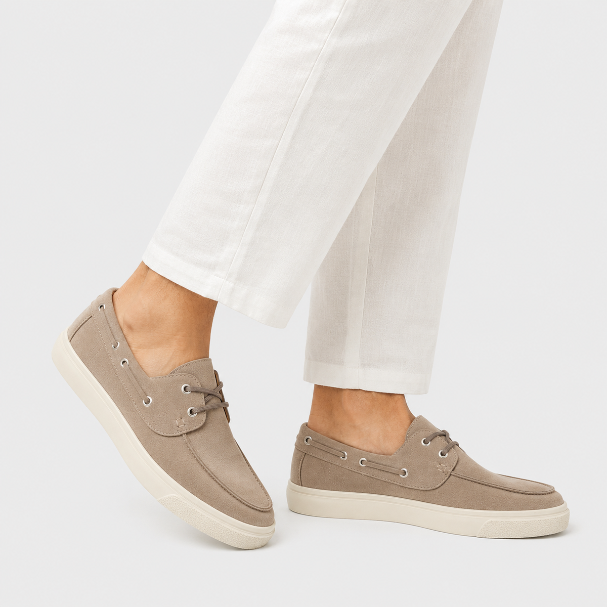 Mens Handmade Suede Genuine Leather Loafers – Casual Flat Slip-On Moccasin Shoes