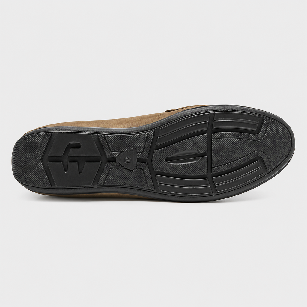 Mens Brown Suede Loafers – High Quality Casual Flat Walking Moccasin Shoes