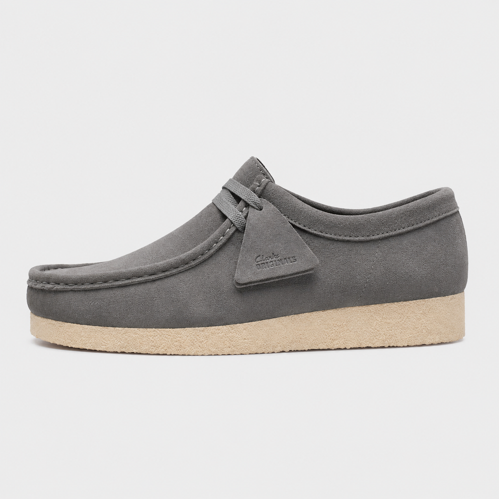 Mens Grey Suede Loafers – Lightweight Comfortable Casual Slip-On Shoes