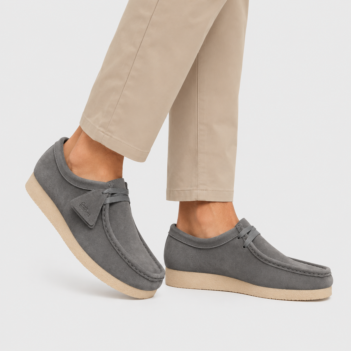 Mens Grey Suede Loafers – Lightweight Comfortable Casual Slip-On Shoes