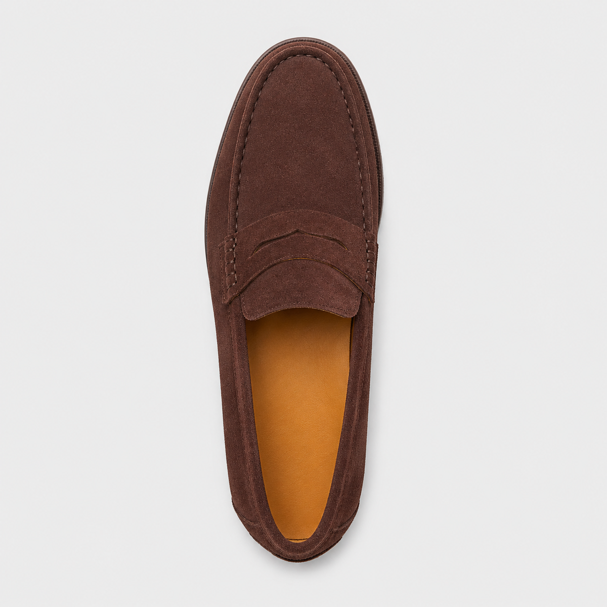 Mens Brown Cow Suede Genuine Leather Loafers – British Style Casual Walking Driving Shoes