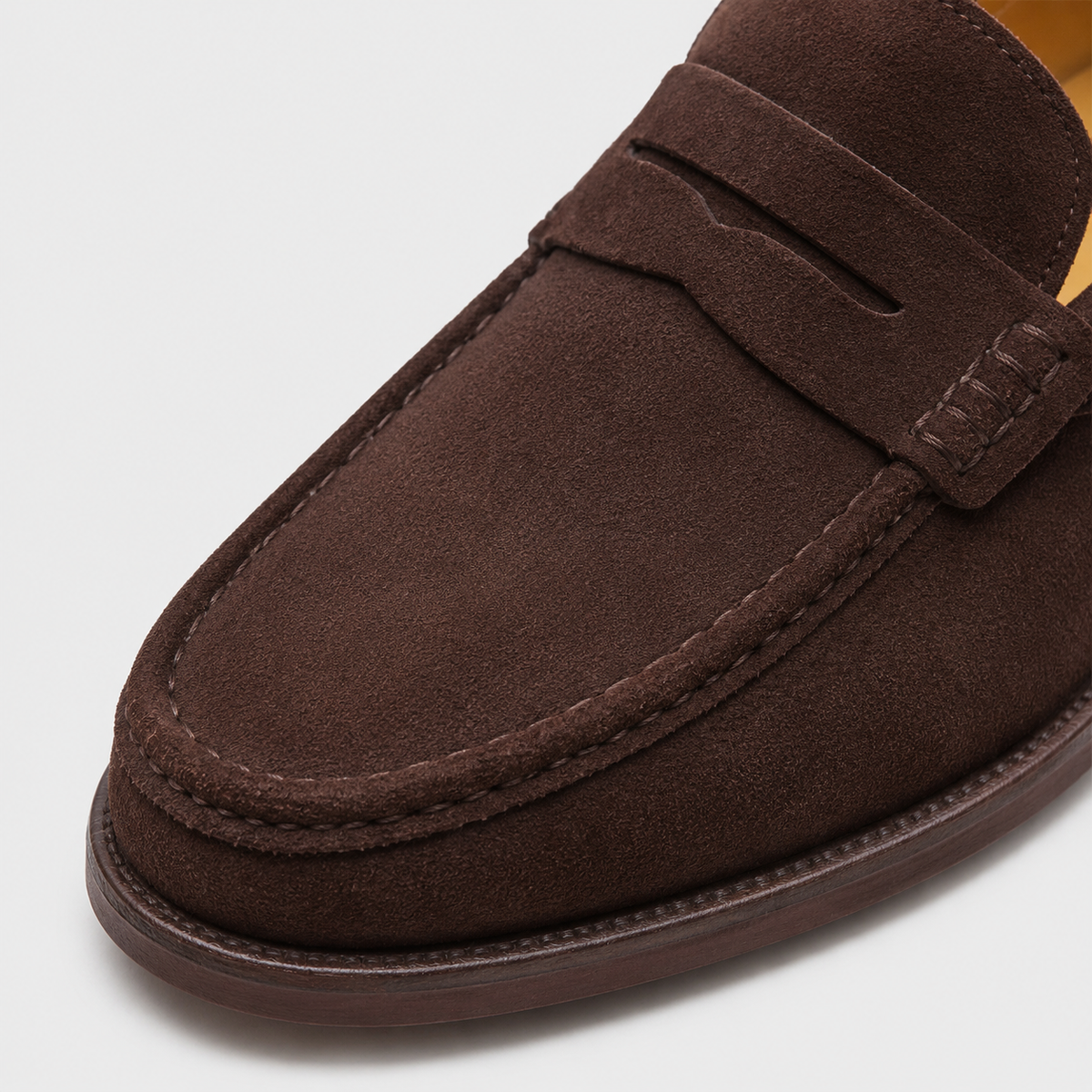 Mens Brown Cow Suede Genuine Leather Loafers – British Style Casual Walking Driving Shoes