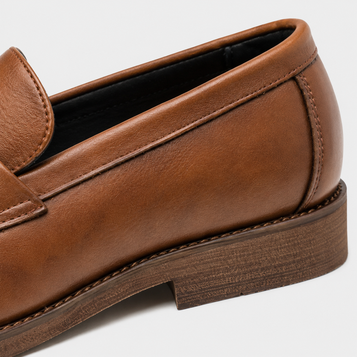 Mens Brown Leather Oxford Loafers – Brand Business Dress Soft Flat Casual Shoes