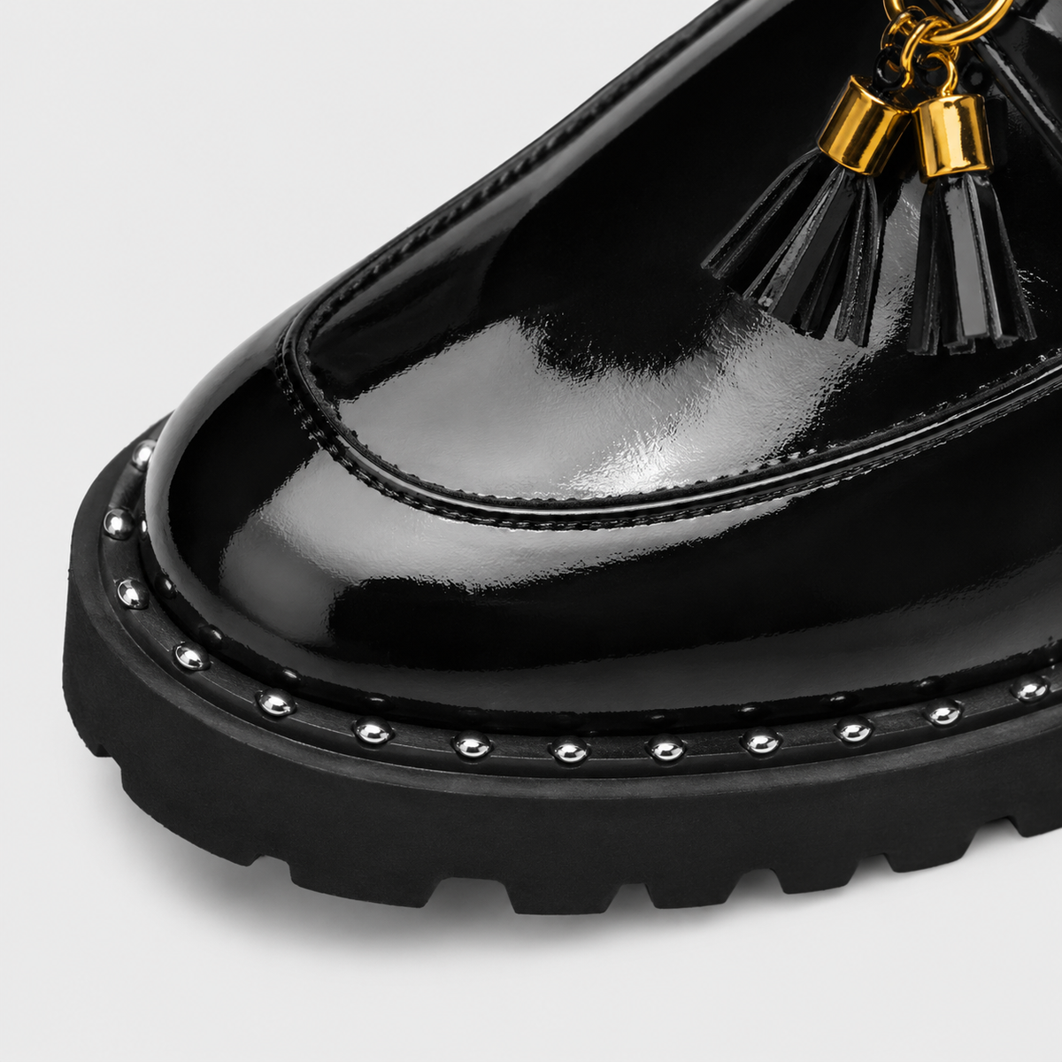 Mens Black Leather Tassel Loafers – Casual Slip-On Moccasin Dress Shoes