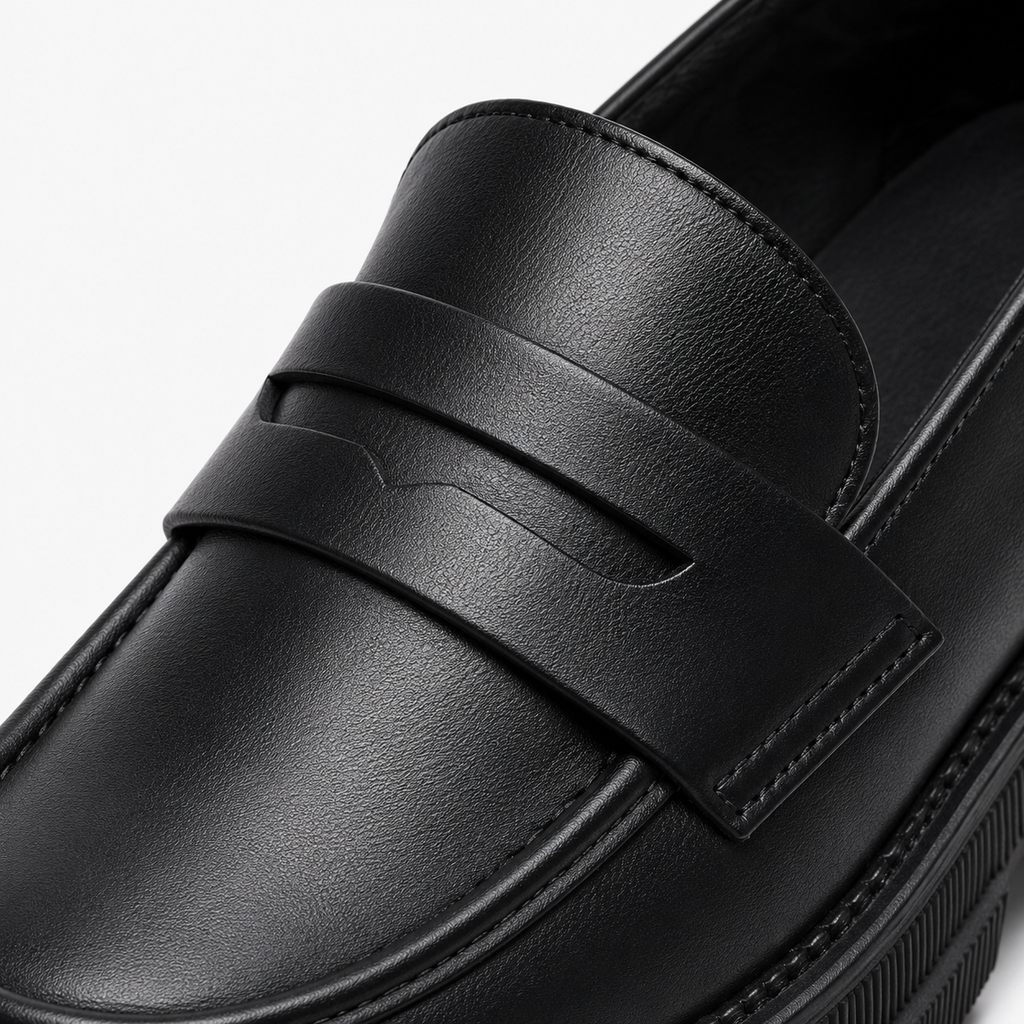 Women's Brown Platform Loafers Black – British Style Espadrilles for Daily & Commuting Wear