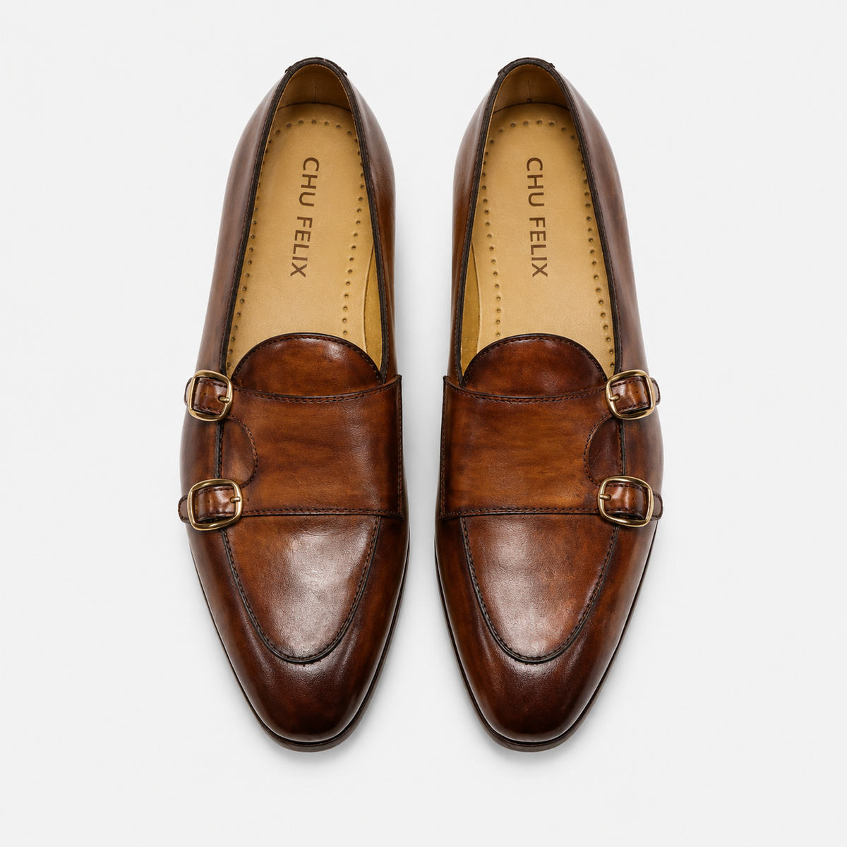 Men's Brown Genuine Leather Loafers Handmade