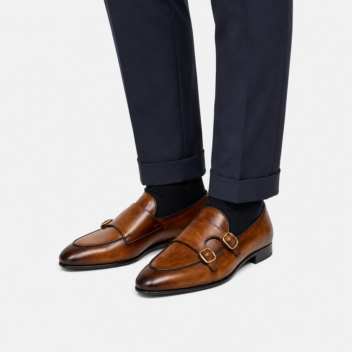 Men's Brown Genuine Leather Loafers Handmade