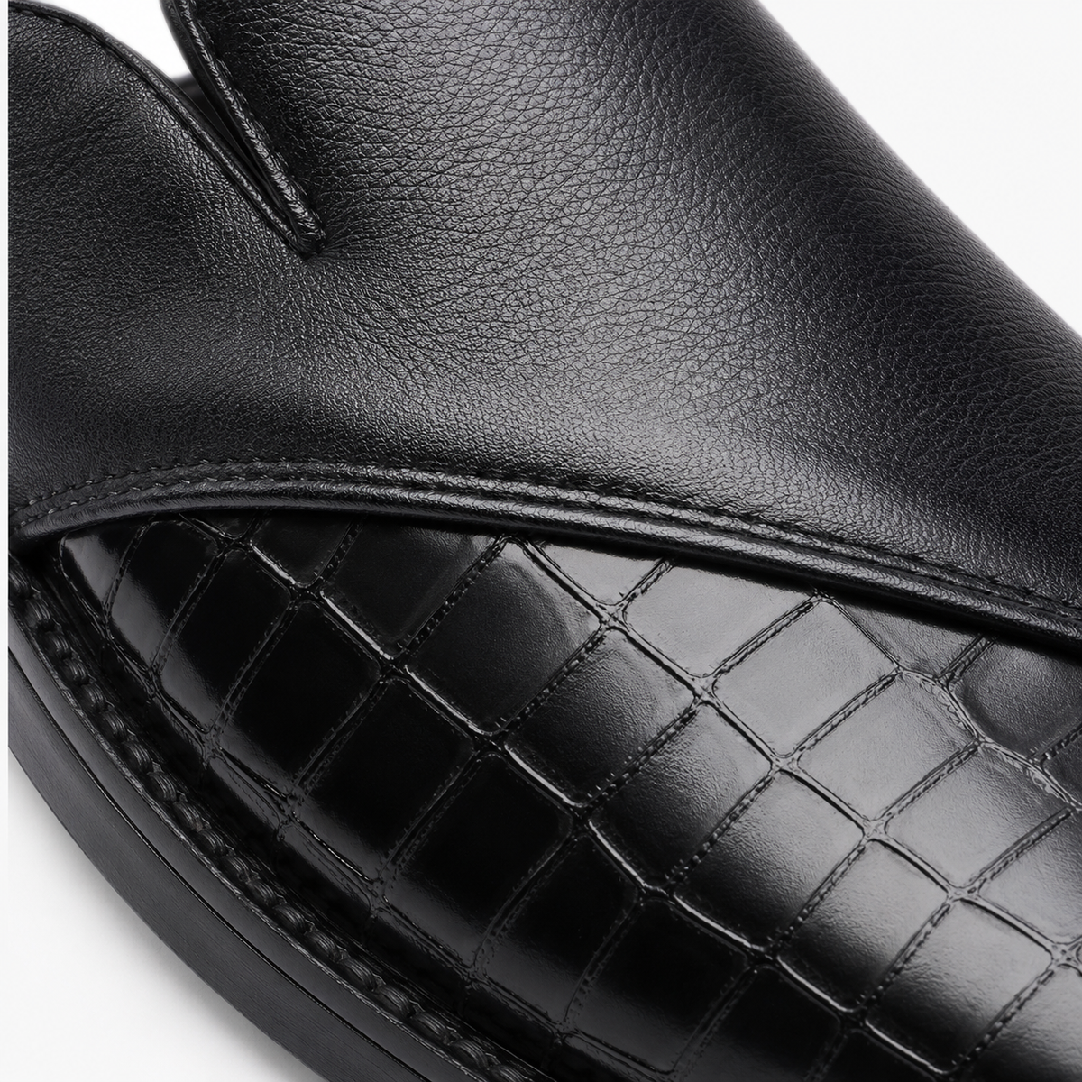 Mens Black Breathable Business Loafers – British Style Soft Sole Casual Slip-On