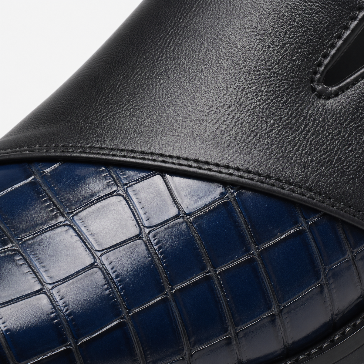 Mens Blue Breathable Business Loafers – British Style Soft Sole Casual Slip-On