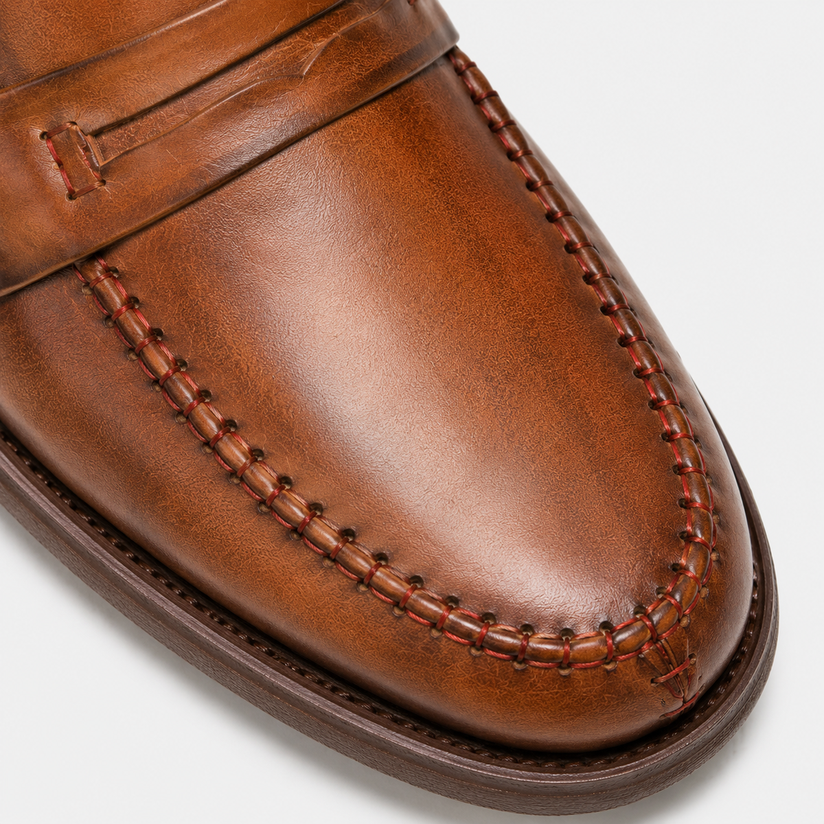 Mens Brown Leather Oxford Loafers – Brand Business Dress Soft Flat Casual Shoes