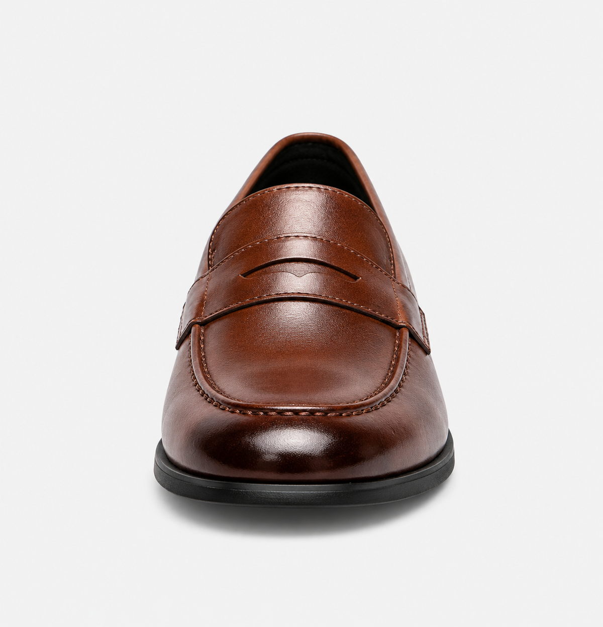 Mens Brown Leather Oxford Loafers – Brand Business Dress Soft Flat Casual Shoes